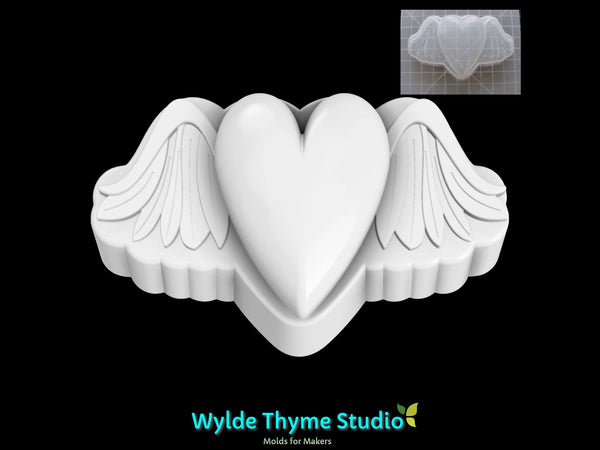 Angel Wing Heart Mold