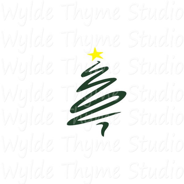 Christmas Tree Stencil Style 3