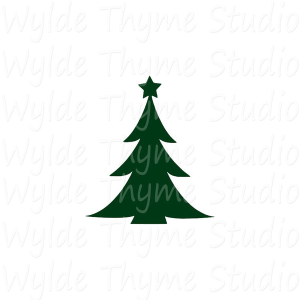 Christmas Tree Stencil Style 1