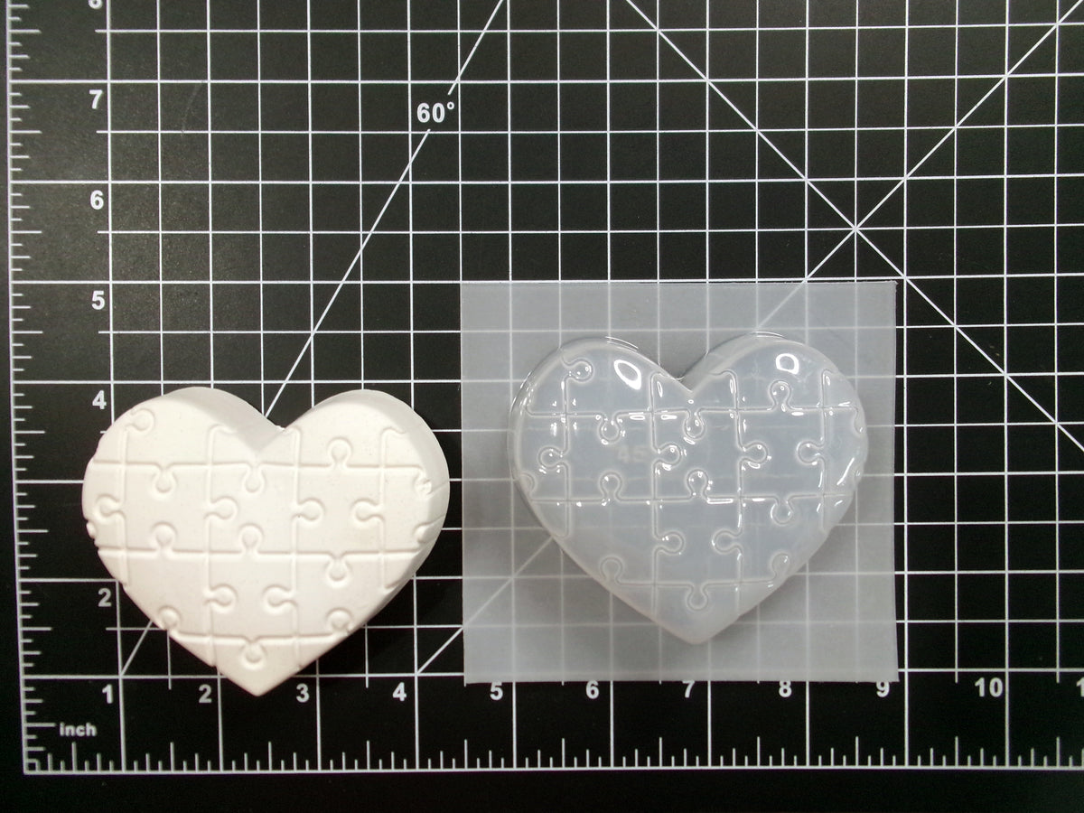 Puzzle Heart Mold – Wylde Thyme Studio