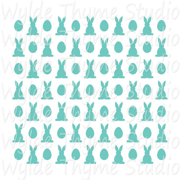 Easter Pattern Stencil Style 1
