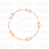 Arrow Border Stencil