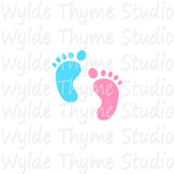 Baby Feet Stencil
