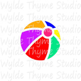 Beach Ball Stencil