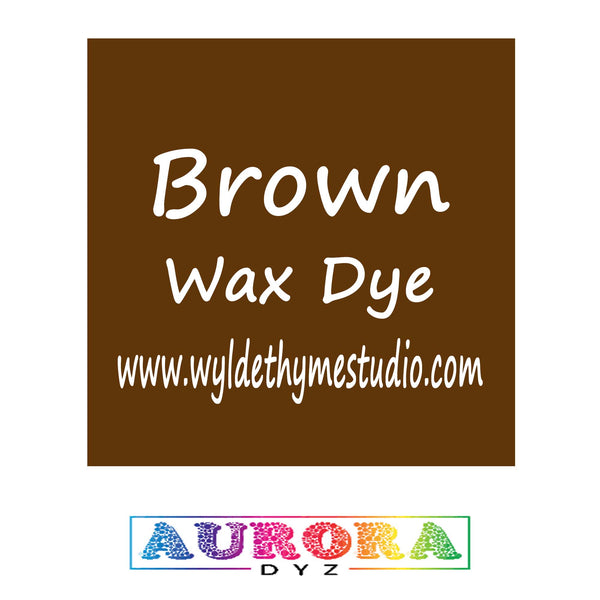 Brown Wax Dye