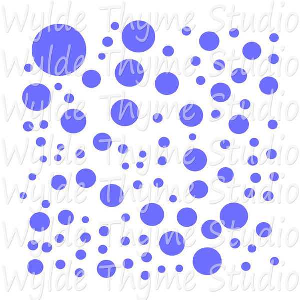 Bubbles Pattern Stencil