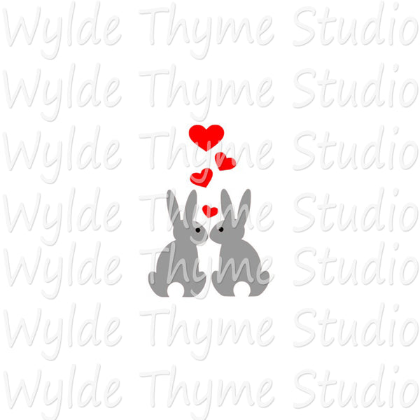 Bunny Love Stencil