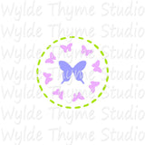 Butterfly Wreath Stencil