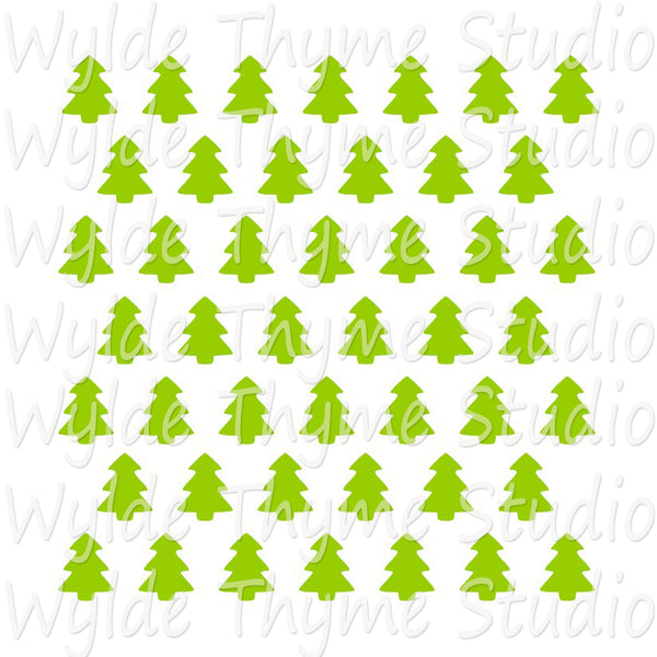 Christmas Tree Pattern Stencil