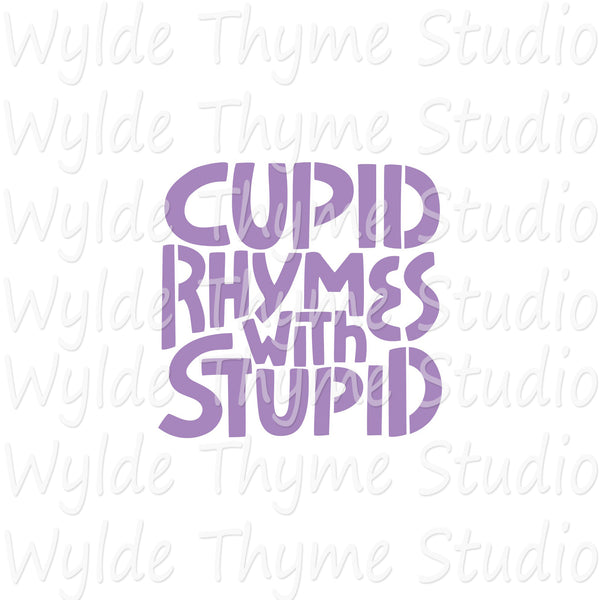Cupid Stupid Stencil