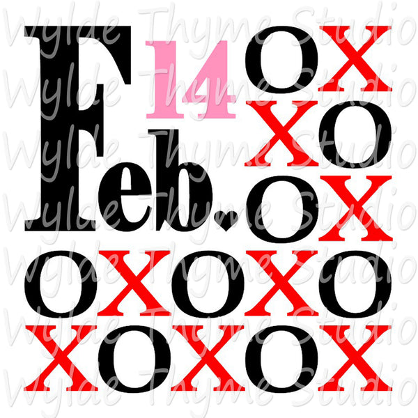 Feb 14 XOXO Stencil