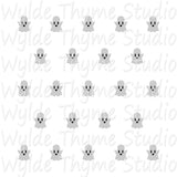 Ghosts Pattern Stencil