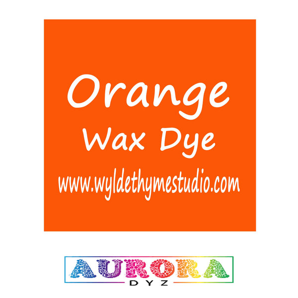 Orange Wax Dye
