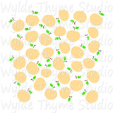 Peaches Background Stencil