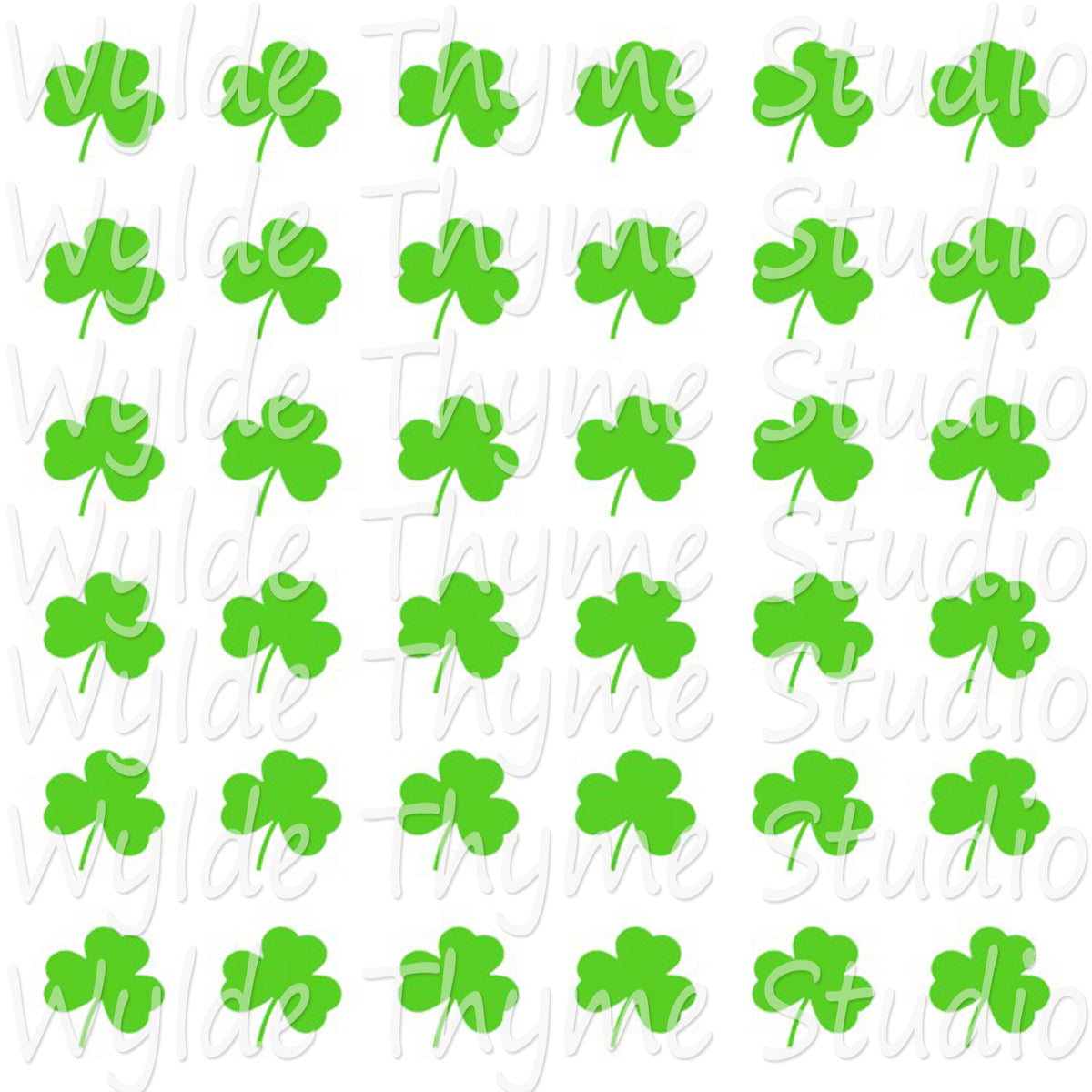 shamrock-pattern-stencil-wylde-thyme-studio for Free Printable Green Shamrock Template Shamrock Pattern Stencil – Wylde Thyme Studio for Free Printable Green Shamrock Template