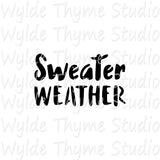 Sweater Weather Stencil