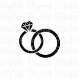 Wedding Rings Stencil