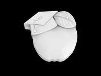 Graduation Apple Mold