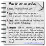 How to use our molds instruction photo