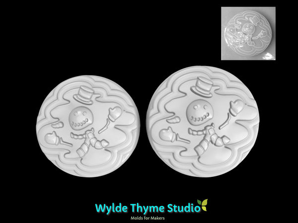 Melted Snowman Mold