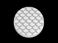 Mermaid Scales Round Mold