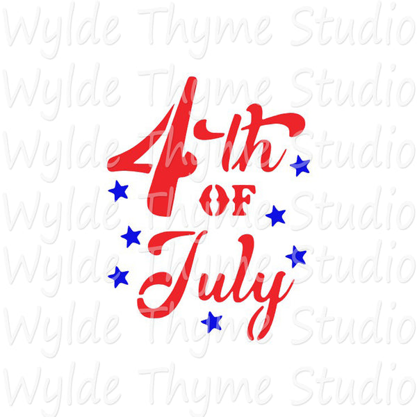 4th of July Stencil