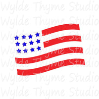 American Flag Stencil