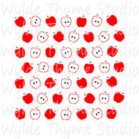 Apples & Slices Scatter Stencil