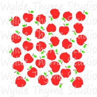 Apple Scatter Stencil