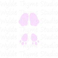 Bunny Feet Stencil