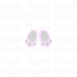 Bunny Feet Stencil