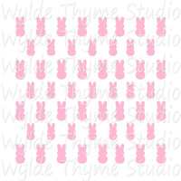 Marshmallow Bunny Pattern Stencil