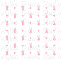 Bunnies & Dots Stencil