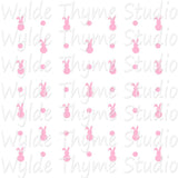 Bunnies & Dots Stencil