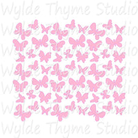 Butterflies Scatter Stencil