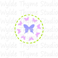 Butterfly Wreath Stencil
