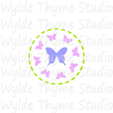Butterfly Wreath Stencil