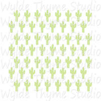 Cactus Pattern Stencil