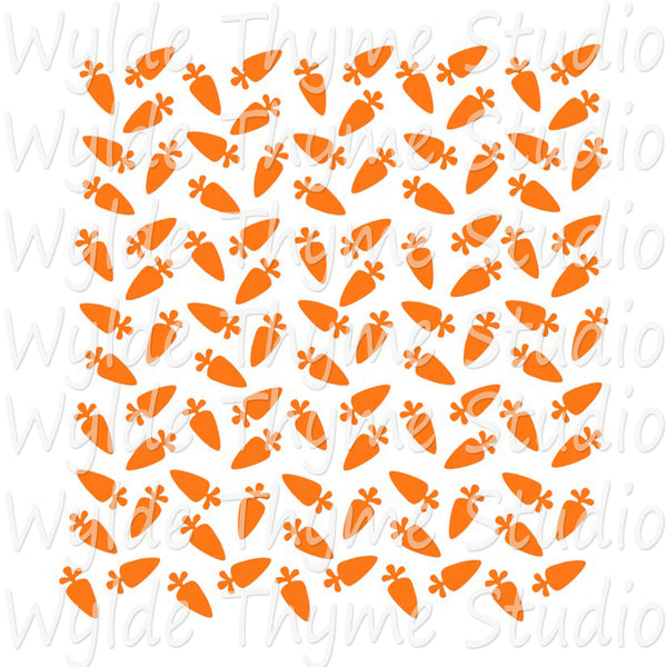 Carrots Scatter Stencil