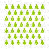 Christmas Tree Pattern Stencil