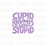 Cupid Stupid Stencil