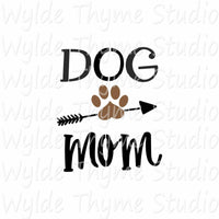 Dog Mom Stencil Style 1