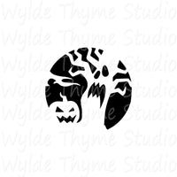 Halloween Silhouette Stencil Style 2