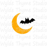 Halloween Moon Stencil