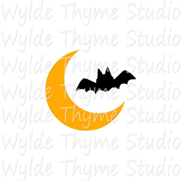 Halloween Moon Stencil