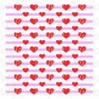 Hearts & Stripes Stencil