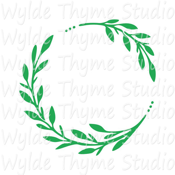 Leaf Border Stencil Style 2