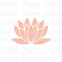 Lotus Flower Stencil