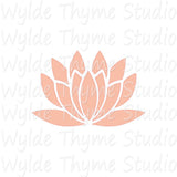 Lotus Flower Stencil