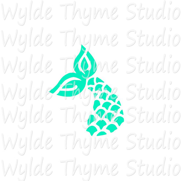 Mermaid Tail Stencil